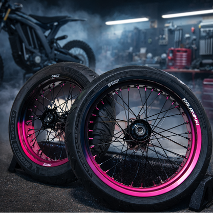 17/17 Ultrawide Supermoto Wheel Set for Surron Ultra Bee (No Tires)